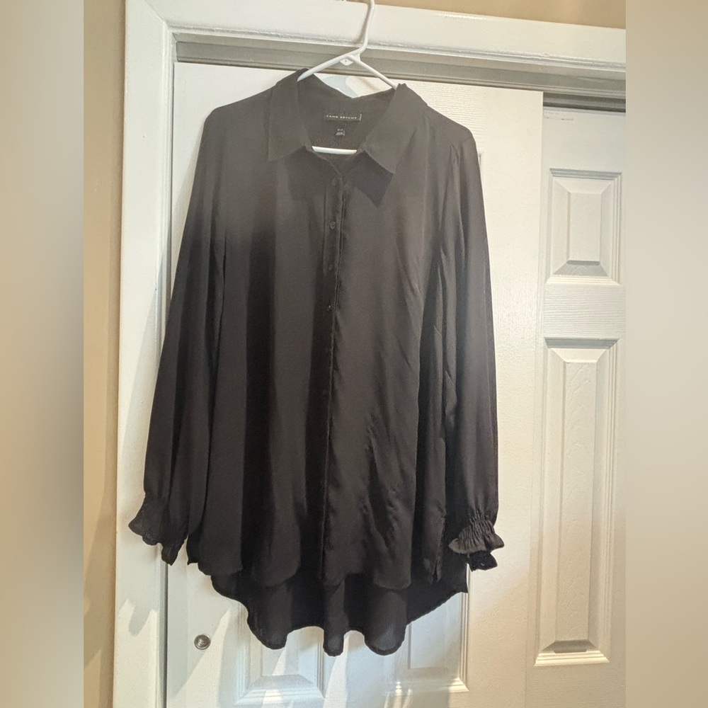 Lane Bryant Classic Black Blouse
